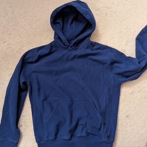 J Crew Men's Dark Blue Hoodie, vintage style medium